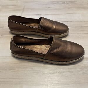 Charleston Shoe Co. Dunes Slip‎ On Bronze Size 10 Espadrille New